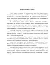 Įmonės strateginis veiklos planas: AB "Audimas" 4 puslapis