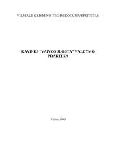 Įmonės valdymo praktika: kavinė UAB "Vaivos juosta"
