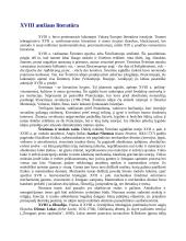 XVIII amžiaus Lietuvos ir pasaulio literatūra