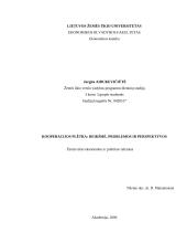 Kooperacijos plėtra: reikšmė, problemos ir perspektyvos