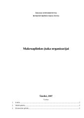 Makroaplinkos įtaka organizacijai