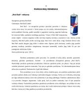 Marketingo priemonių planas: energetinis gėrimas "Red bull" 16 puslapis