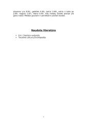 Metalų aprašymai 7 puslapis