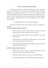 Organizacijos kultūra ir jos stiprinimo būdai 6 puslapis