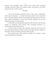 Organizacijos charakteristikos bei vidinė ir išorinė aplinkos 9 puslapis