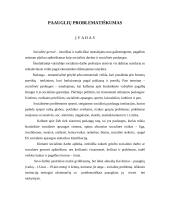 Paauglių problematiškumas