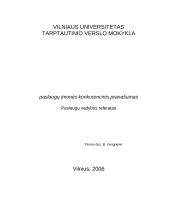 Paslaugų įmonės konkurencinis pranašumas