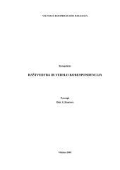 Raštvedyba Lietuvoje ir verslo korespondencija