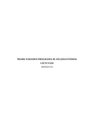 PHARE paramos programa ir jos įsisavinimas Lietuvoje