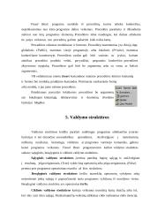 Programavimo kalbos apžvalga: Visual Basic for Aplication 14 puslapis