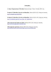 Programavimo kalbos apžvalga: Visual Basic for Aplication 19 puslapis