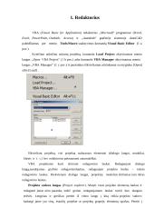 Programavimo kalbos apžvalga: Visual Basic for Aplication 5 puslapis