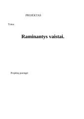 Raminantys vaistai
