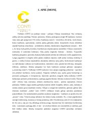 Reklaminės kompanijos planas: viešbutis "Conti" 2 puslapis