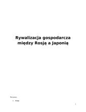 Rywalizacja gospodarcza między Rosją a Japonią