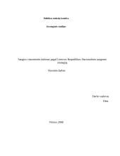 Saugios visuomenės kūrimas pagal Lietuvos Respublikos (LR) Nacionalinio saugumo strategiją