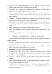 Socialinio pedagogo darbas kaimo bendruomenėje 11 puslapis