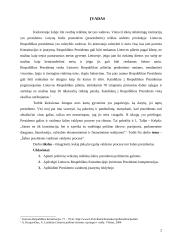 Šalies prezidento vaidmuo valdymo procese 2 puslapis
