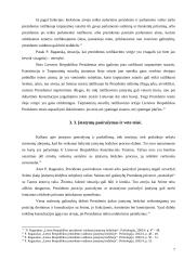 Šalies prezidento vaidmuo valdymo procese 7 puslapis