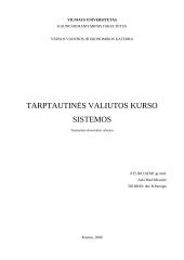 Tarptautinės valiutos kurso sistemos