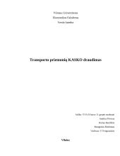 Automobilių KASKO draudimas