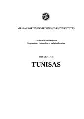 Bendros žinios apie Tunisą