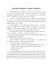 Bendrasis turizmo poveikis Lietuvos ekonomikai 11 puslapis