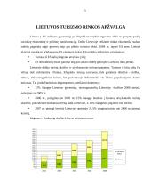 Bendrasis turizmo poveikis Lietuvos ekonomikai 5 puslapis
