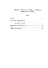 Užsienio prekybos politikos tarifinių priemonių sistema
