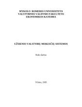 Užsienio valstybių mokesčių sistemos