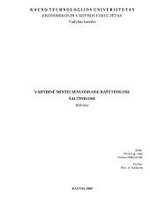 Vadybinė mintis senuosiuose rašytiniuose šaltiniuose