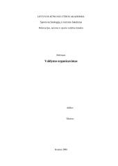 Valdymo organizavimas