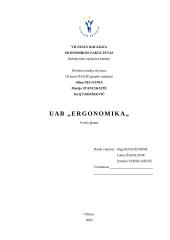 Verslo planas: kilimėlių gamyba UAB "Ergonomika"