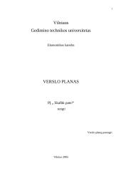 Verslo planas: savitarnos skalbykla PĮ "Skalbk pats!"