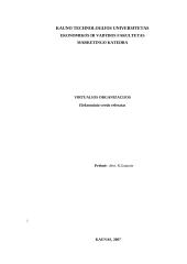 Virtualios organizacijos