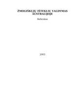 Žmogiškųjų išteklių valdymas Australijoje 1 puslapis