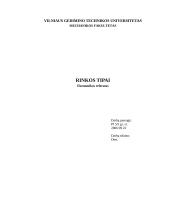 Rinkos tipai. Kursinis darbas