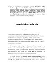 Pirmasis pasaulinis karas - eiga, priežastys, padariniai 3 puslapis