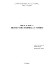 Kieto kūno homogeniškumo tyrimas
