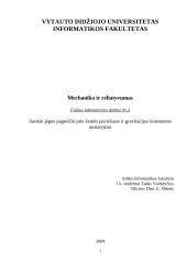 Be trinties slystančio kūno judėjimo Žemės gravitacijos lauke nustatymas