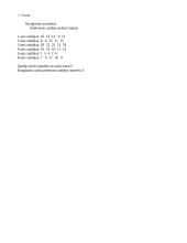 Veiksmai su matricomis MATLAB terpėje 4 puslapis