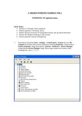 Windows XP optimizavimas