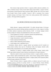 Europos Sąjungos bendros užsienio ir saugumo politikos susiformavimas 8 puslapis