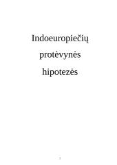 Indoeuropiečių protėvynės hipotezės