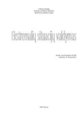 Ekstremalių situacijų valdymas