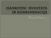 Išankstinė nuostata ir diskriminacija