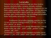 Latvių kalba ir jos charakteristika