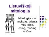Lietuviškoji mitologija