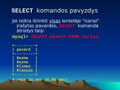 MySQL duomenų bazių kūrimas 12 puslapis