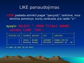 MySQL duomenų bazių kūrimas 17 puslapis